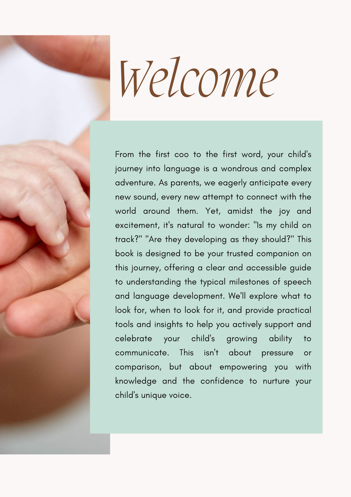 FREE E-Book: A Guide to your Child's Language Development